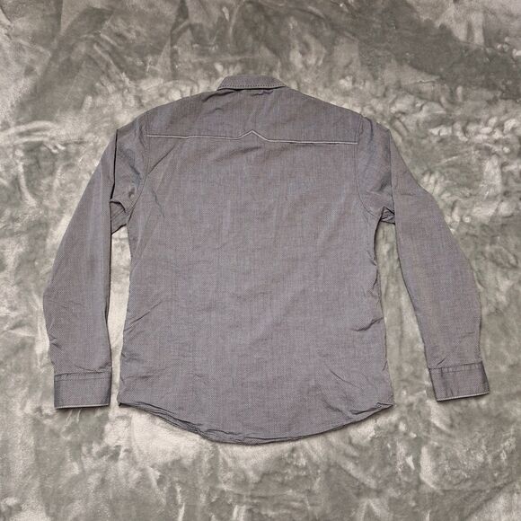 Seven 7 Diamonds Long Sleeve Button Shirt Men's L Grey w/Contrast Stitching - Picture 7 of 11